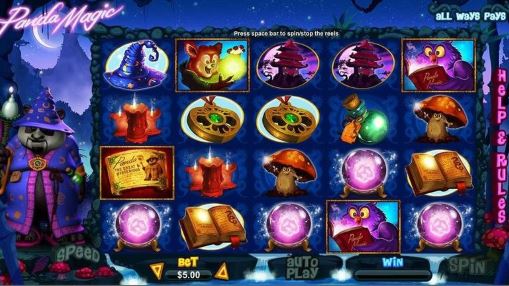 Reels of online pokie Panda Magic by RTG