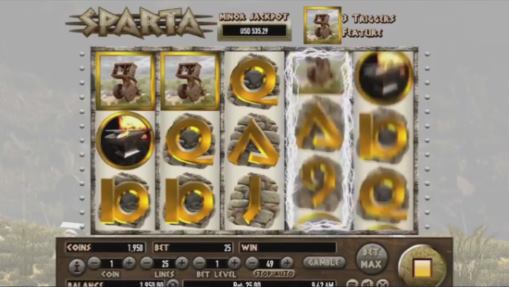 Real money online slot Sparta by Habanero: prize combination