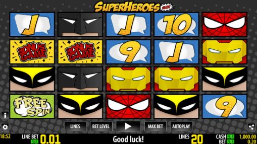 Real money online slot Super Heroes by World Match for Australia