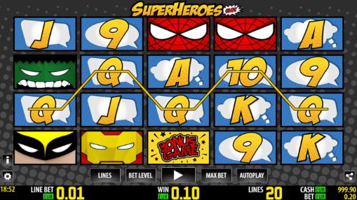 To win online slot Super Heroes by World Match