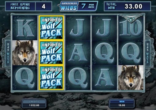 Untamed Wolf Pack pokie win
